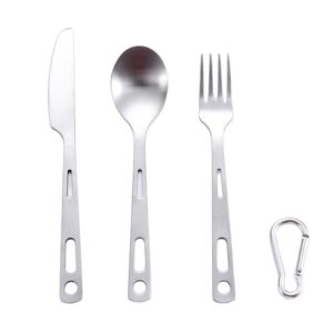 304 Stainless Steel three-in-one knife, fork and spoon set