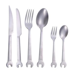 304 Stainless Steel wrench knife, fork and spoon Tableware Set