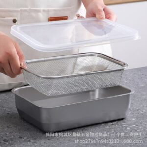 304 Stainless Steel Draining Basket Fruit basket preservation box