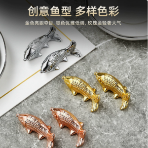 Zinc Alloy Carp Chopstick Holder